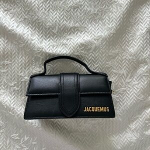 Jacquemus Black Mini Bag with Gold Logo